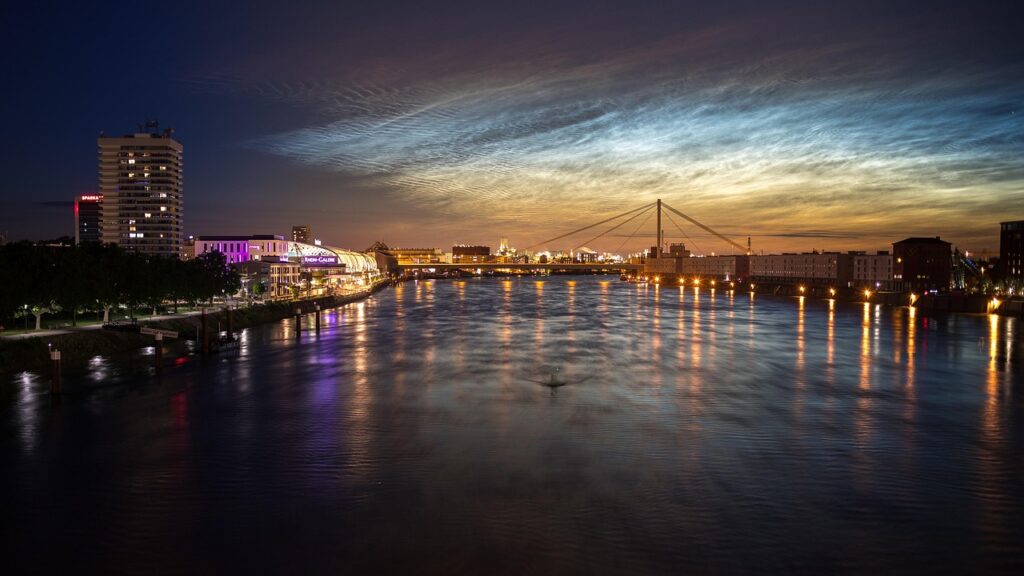 mannheim, ludwigshafen, rhine, bridge, city, urban, flow, night, june, mannheim, mannheim, mannheim, mannheim, mannheim, ludwigshafen